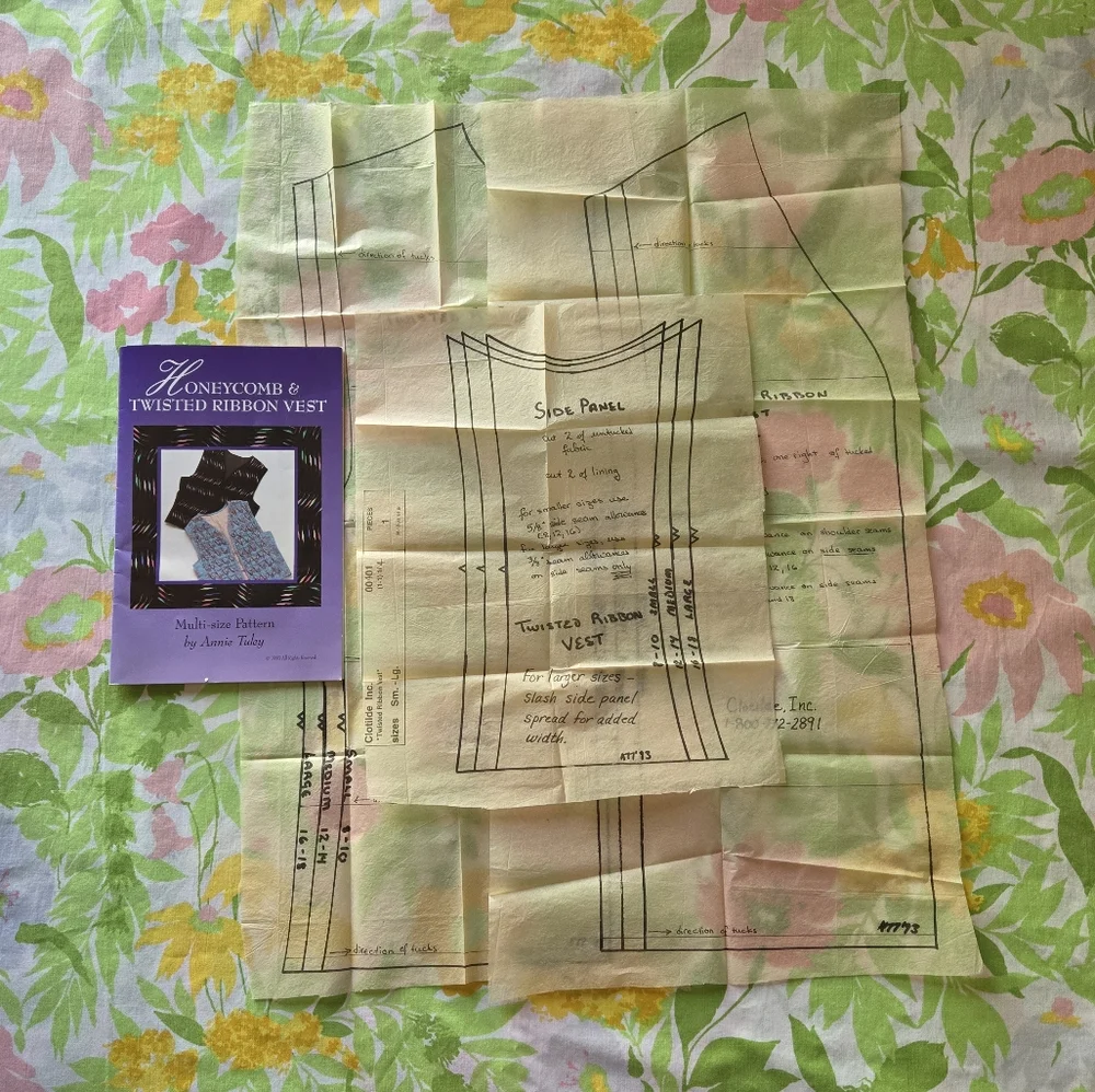 Vintage Ribbon Vest Pattern